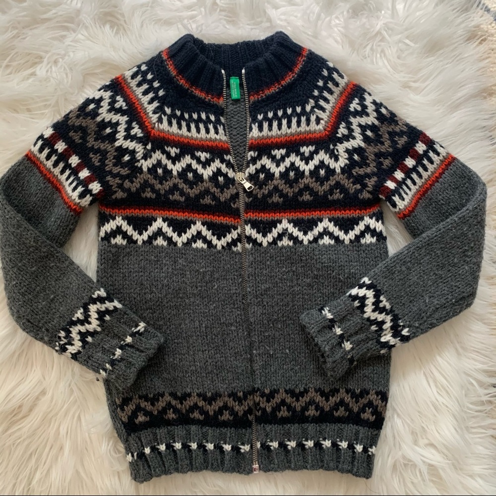United Colors of Benetton Boys Zip Sweater